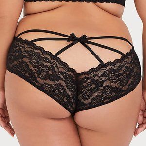 NWT Torrid Plus Size 2X Black lace panty